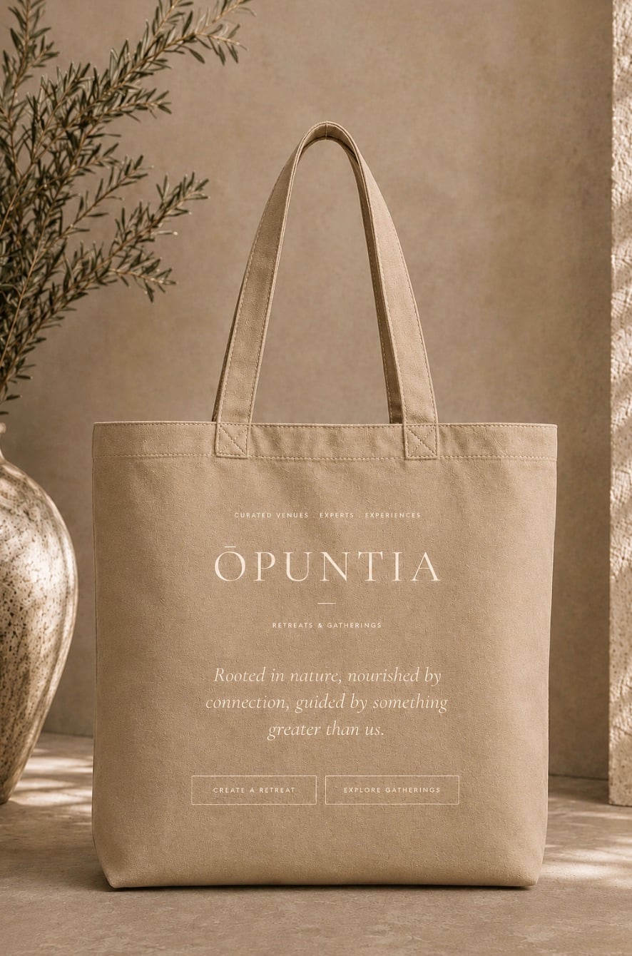 The Winter tote in sand organic cotton